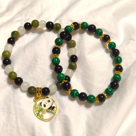 Natural Stone - Stretch Bracelets 7" Set - Picture 1 of 1